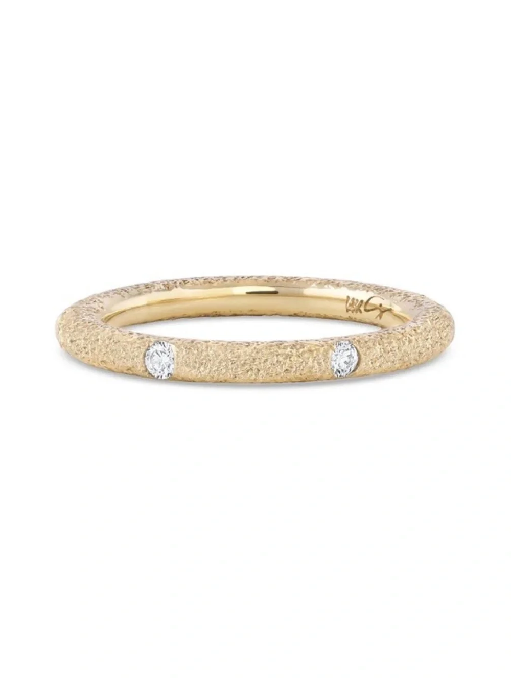 Imperfect Grace Maude Ring - 14k Gold and Diamond Band - size 6